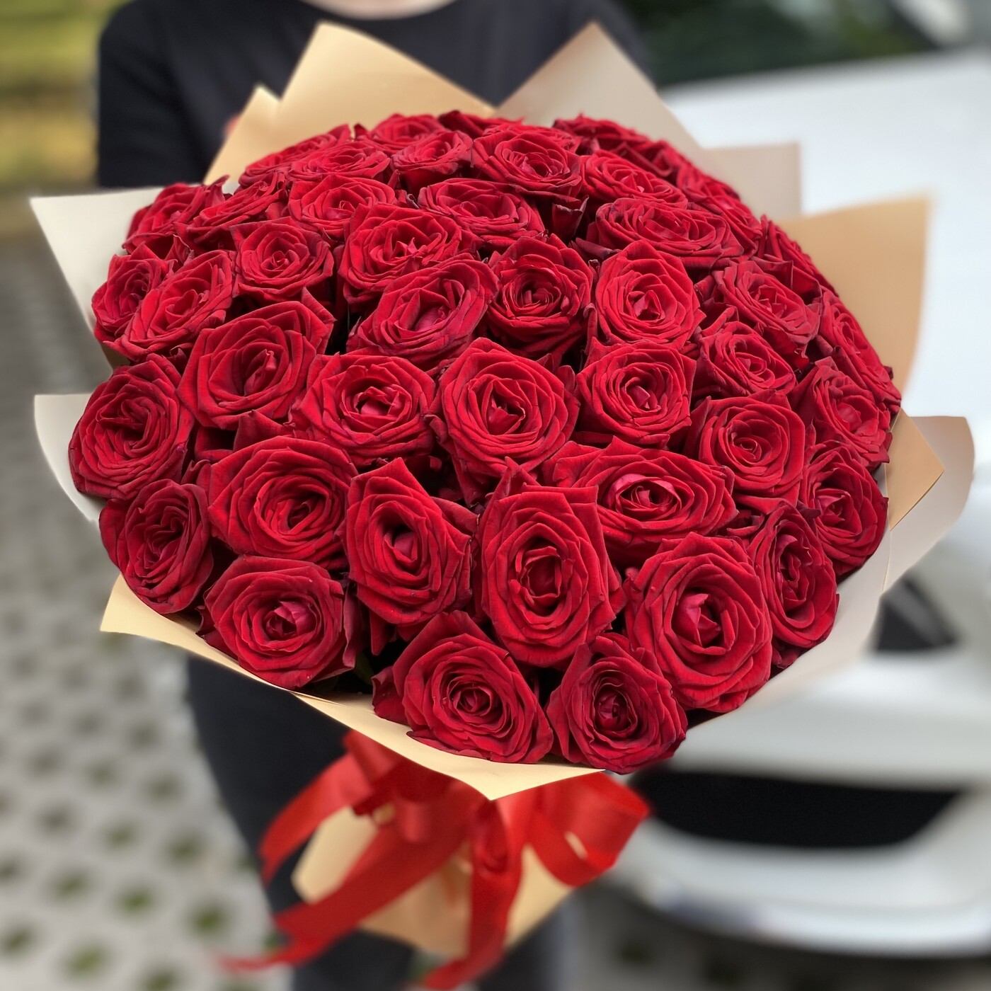 Букет из 51 красной розы