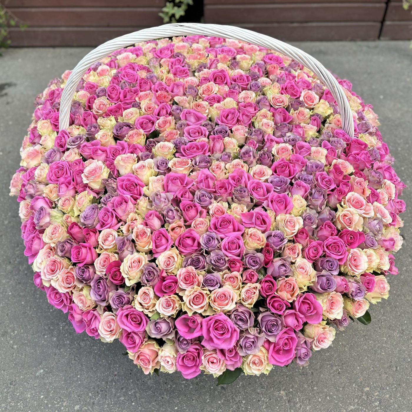 Корзина MIX из 501 розы